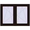 Ustalenie cen Okna skrzydłowe 1260x935 mm REHAU ENERGY-SAVING SYNEGO MD BLACK_BROWN dwustronny