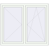 Pricing Tilt-and-Turn 1430x1230 mm REHAU OPTIMUM EURO-DESIGN 70 RAL 9016 Traffic white two-sided