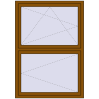 Pricing Tilt-and-Turn 1200x1700 mm REHAU ENERGY-SAVING SYNEGO MD GOLDEN OAK two-sided