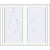Pricing Tilt-and-Turn 1350x1150 mm REHAU ENERGY-SAVING SYNEGO MD RAL 9016 Traffic white two-sided