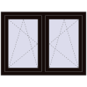Ustalenie cen Okna skrzydłowe 1230x860 mm REHAU ENERGY-SAVING SYNEGO MD BLACK_BROWN dwustronny