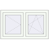 Pricing Tilt-and-Turn 1000x600 mm REHAU OPTIMUM EURO-DESIGN 70 RAL 9016 Traffic white two-sided