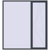 Pricing Tilt-and-Turn 2200x2400 mm REHAU BRILLANT DESIGN ANTHRACITE_GREY_STRUKTURAL two-sided