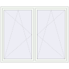 Pricing Tilt-and-Turn 2000x1650 mm REHAU BRILLANT DESIGN RAL 9016 Traffic white two-sided