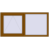 Pricing Tilt-and-Turn 1600x800 mm REHAU OPTIMUM EURO-DESIGN 70 GOLDEN OAK external