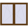 Pricing Tilt-and-Turn 1700x1400 mm REHAU OPTIMUM EURO-DESIGN 70 WALNUT external