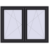 Pricing Tilt-and-Turn 1395x1025 mm REHAU ENERGY-SAVING SYNEGO MD BLACK_ULTI-MATT two-sided