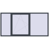 Pricing Tilt-and-Turn 2500x1230 mm REHAU ENERGY-SAVING SYNEGO MD ANTHRACITE_GREY_STRUKTURAL external