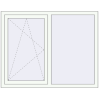 Pricing Tilt-and-Turn 1400x1100 mm REHAU OPTIMUM EURO-DESIGN 70 RAL 9016 Traffic white two-sided