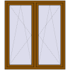 Ustalenie cen Okna skrzydłowe 1395x1535 mm REHAU ENERGY-SAVING SYNEGO MD GOLDEN OAK dwustronny