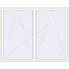 Pricing Tilt-and-Turn 2600x2100 mm REHAU ENERGY-SAVING SYNEGO MD RAL 9016 Traffic white two-sided
