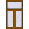 Pricing Tilt-and-Turn 1200x2000 mm REHAU OPTIMUM EURO-DESIGN 70 GOLDEN OAK external