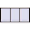 Pricing Tilt-and-Turn 2000x1000 mm REHAU OPTIMUM EURO-DESIGN 70 BLACK_BROWN two-sided