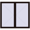 Pricing Tilt-and-Turn 2000x1800 mm REHAU OPTIMUM EURO-DESIGN 70 BLACK_BROWN two-sided