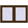 Ustalenie cen Okna skrzydłowe 1350x860 mm REHAU ENERGY-SAVING SYNEGO MD DARK_OAK dwustronny