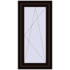 Pricing Tilt-and-Turn 550x1100 mm REHAU OPTIMUM EURO-DESIGN 70 BLACK_BROWN external