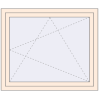 Pricing Tilt-and-Turn 1150x970 mm REHAU OPTIMUM EURO-DESIGN 70 CREAME_WHITE_50L-2 two-sided
