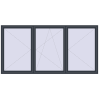 Pricing Tilt-and-Turn 3000x1500 mm REHAU OPTIMUM EURO-DESIGN 70 ANTHRACITE_GREY_STRUKTURAL external