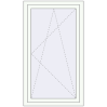 Pricing Tilt-and-Turn 780x1440 mm REHAU OPTIMUM EURO-DESIGN 70 RAL 9016 Traffic white two-sided