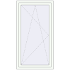 Pricing Tilt-and-Turn 850x1600 mm REHAU BRILLANT DESIGN RAL 9016 Traffic white two-sided