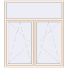 Pricing Tilt-and-Turn 1600x1800 mm REHAU OPTIMUM EURO-DESIGN 70 CREAME_WHITE_50L-2 two-sided