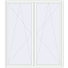 Pricing Tilt-and-Turn 2010x2300 mm REHAU ENERGY-SAVING SYNEGO MD RAL 9016 Traffic white two-sided