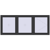 Pricing Tilt-and-Turn 2290x925 mm REHAU OPTIMUM EURO-DESIGN 70 ANTHRACITE_GREY_GLATT external