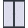 Pricing Tilt-and-Turn 1700x2100 mm REHAU OPTIMUM EURO-DESIGN 70 ANTHRACITE_GREY_STRUKTURAL two-sided