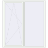 Pricing Tilt-and-Turn 1800x2000 mm REHAU BRILLANT DESIGN RAL 9016 Traffic white two-sided