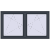 Ustalenie cen Okna skrzydłowe 1635x920 mm REHAU ENERGY-SAVING SYNEGO MD ANTHRACITE_GREY_STRUKTURAL zewnętrzny