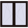 Ustalenie cen Okna skrzydłowe 1470x1370 mm REHAU ENERGY-SAVING SYNEGO MD BLACK_BROWN zewnętrzny