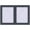 Pricing Tilt-and-Turn 1500x1000 mm REHAU OPTIMUM EURO-DESIGN 70 ANTHRACITE_GREY_STRUKTURAL external