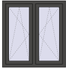 Ustalenie cen Okna skrzydłowe 1035x1055 mm REHAU ENERGY-SAVING SYNEGO MD BASALT_GREY dwustronny