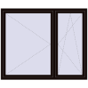 Pricing Tilt-and-Turn 1810x1490 mm REHAU ENERGY-SAVING SYNEGO MD BLACK_BROWN two-sided