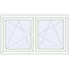 Pricing Tilt-and-Turn 1400x800 mm REHAU OPTIMUM EURO-DESIGN 70 RAL 9016 Traffic white two-sided