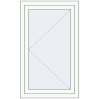 Pricing Tilt-and-Turn 660x1170 mm REHAU OPTIMUM EURO-DESIGN 70 RAL 9016 Traffic white two-sided