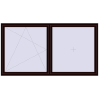 Pricing Tilt-and-Turn 2600x1400 mm REHAU ENERGY-SAVING SYNEGO MD CHOCOLATE_BROWN two-sided