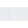 Pricing Tilt-and-Turn 2560x1270 mm REHAU OPTIMUM EURO-DESIGN 70 RAL 9016 Traffic white two-sided