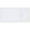 Pricing Tilt-and-Turn 1855x930 mm REHAU RENOVATION EURO 70 RAL 9016 Traffic white two-sided