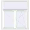 Pricing Tilt-and-Turn 1350x1500 mm REHAU OPTIMUM EURO-DESIGN 70 RAL 9016 Traffic white two-sided