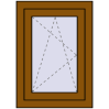 Pricing Tilt-and-Turn 500x700 mm REHAU OPTIMUM EURO-DESIGN 70 GOLDEN OAK external