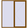 Pricing Tilt-and-Turn 2000x2200 mm REHAU ENERGY-SAVING SYNEGO MD GOLDEN OAK external