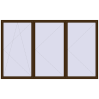 Pricing Tilt-and-Turn 3800x2300 mm REHAU ENERGY-SAVING SYNEGO MD DARK_OAK two-sided