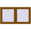 Ustalenie cen Okna skrzydłowe 1605x860 mm REHAU ENERGY-SAVING SYNEGO MD GOLDEN OAK dwustronny