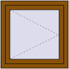 Pricing Tilt-and-Turn 750x750 mm REHAU OPTIMUM EURO-DESIGN 70 GOLDEN OAK two-sided