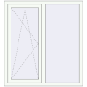 Pricing Tilt-and-Turn 1200x1250 mm EPSILON OPTIMA RAL 9016 Traffic white two-sided