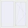 Pricing Tilt-and-Turn 1450x1500 mm REHAU OPTIMUM EURO-DESIGN 70 RAL 9016 Traffic white two-sided