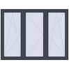 Ustalenie cen Okna skrzydłowe 2000x1500 mm REHAU OPTIMUM EURO-DESIGN 70 ANTHRACITE_GREY_STRUKTURAL dwustronny