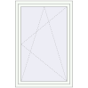 Pricing Tilt-and-Turn 1000x1500 mm REHAU ENERGY-SAVING SYNEGO MD RAL 9016 Traffic white two-sided