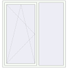 Ustalenie cen Okna skrzydłowe 1600x1700 mm REHAU BRILLANT DESIGN RAL 9016 Traffic white dwustronny